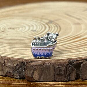 Pandora Disney Parks S B Willie's Bear In A Boat Charm